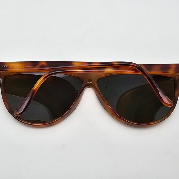 Lino Veneziani L.V. 930-716 Havana Tortoise Frame Green Lens Sunglasses Italy main image 9